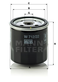 Oil Filter W 712/22
